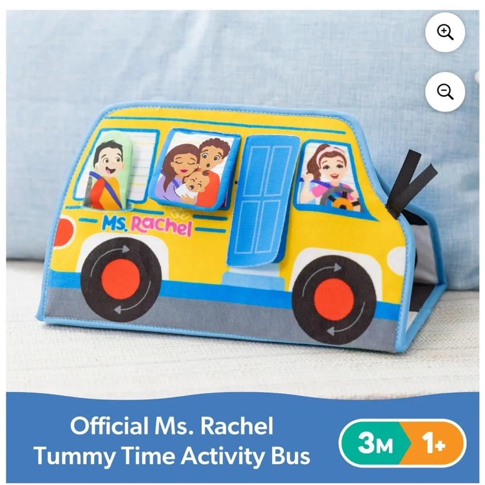Rachel Tummy‎ Time Activity Bus - Blue and Yellow